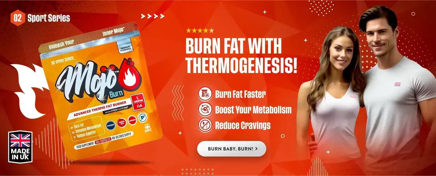 Mojo Burn – moderner Thermofettverbrenner: schneller fett verbrennen, Stoffwechsel ankurbeln, Heißhunger zügeln. Lass das Feuer brennen!