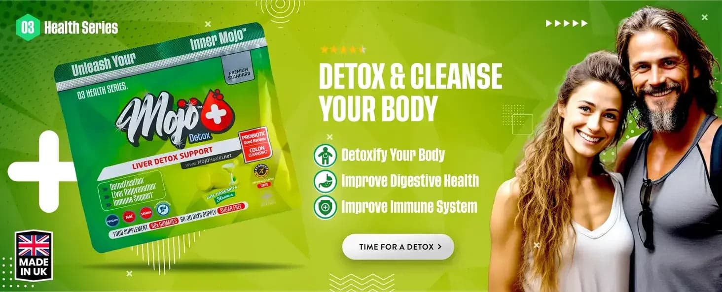 Mojo Detox Leberunterstützung — entgiften und reinigen Sie Ihren Körper: Körper entgiften, Verdauungsgesundheit verbessern, Immunsystem verbessern. Zeit für eine Entgiftung.